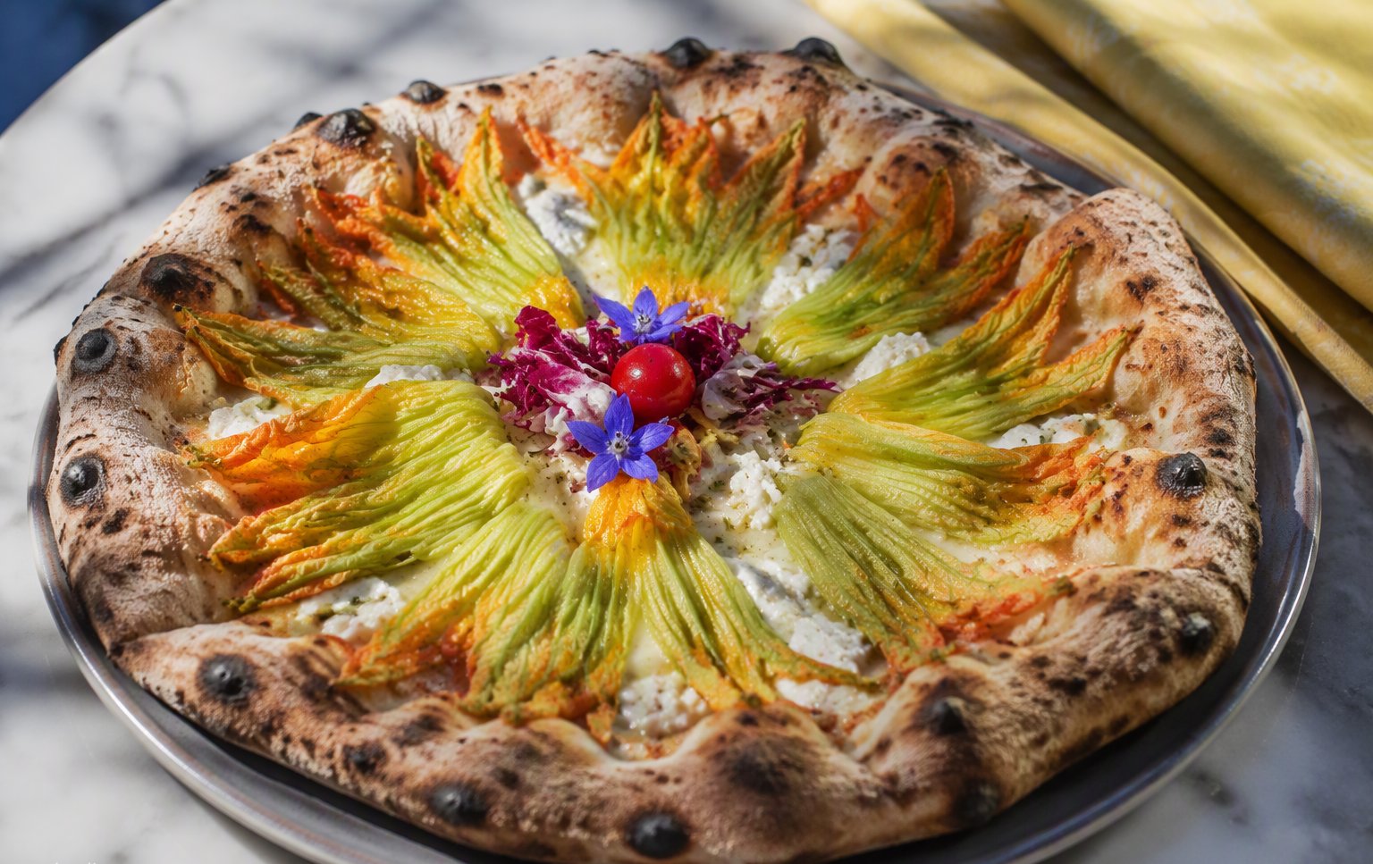 Pizza con zucchine